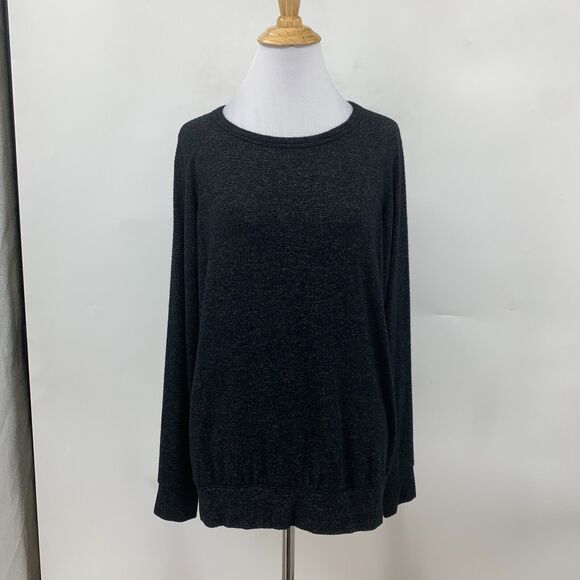 Buffalo David Bitton Slouchy Sweater Womens S Small Coal Black Viscose Blend - Picture 2 of 13